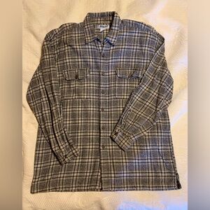 Utility Brand long sleeve button down plaid shirt